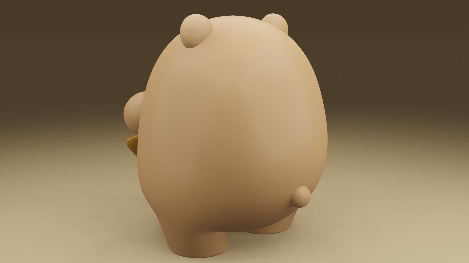cute bear 3D print model_12