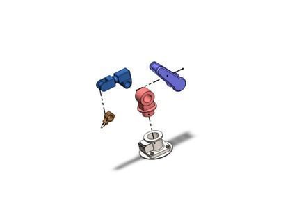 3-arm robotic arm 3D print model_2