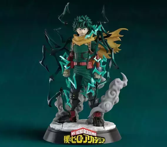 Dark Deku - STL File - 3D Model - Resin - 3D Printing - Midoriya 3D print model