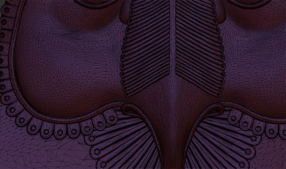 Ancient Egyptian Relief plaque owl 3d printable model CNC 3D print model_7
