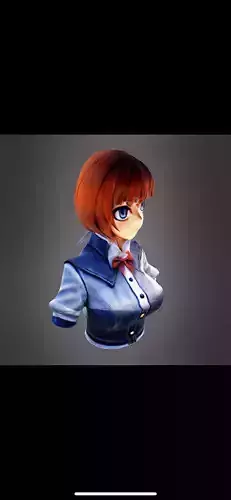 Anime girl bust