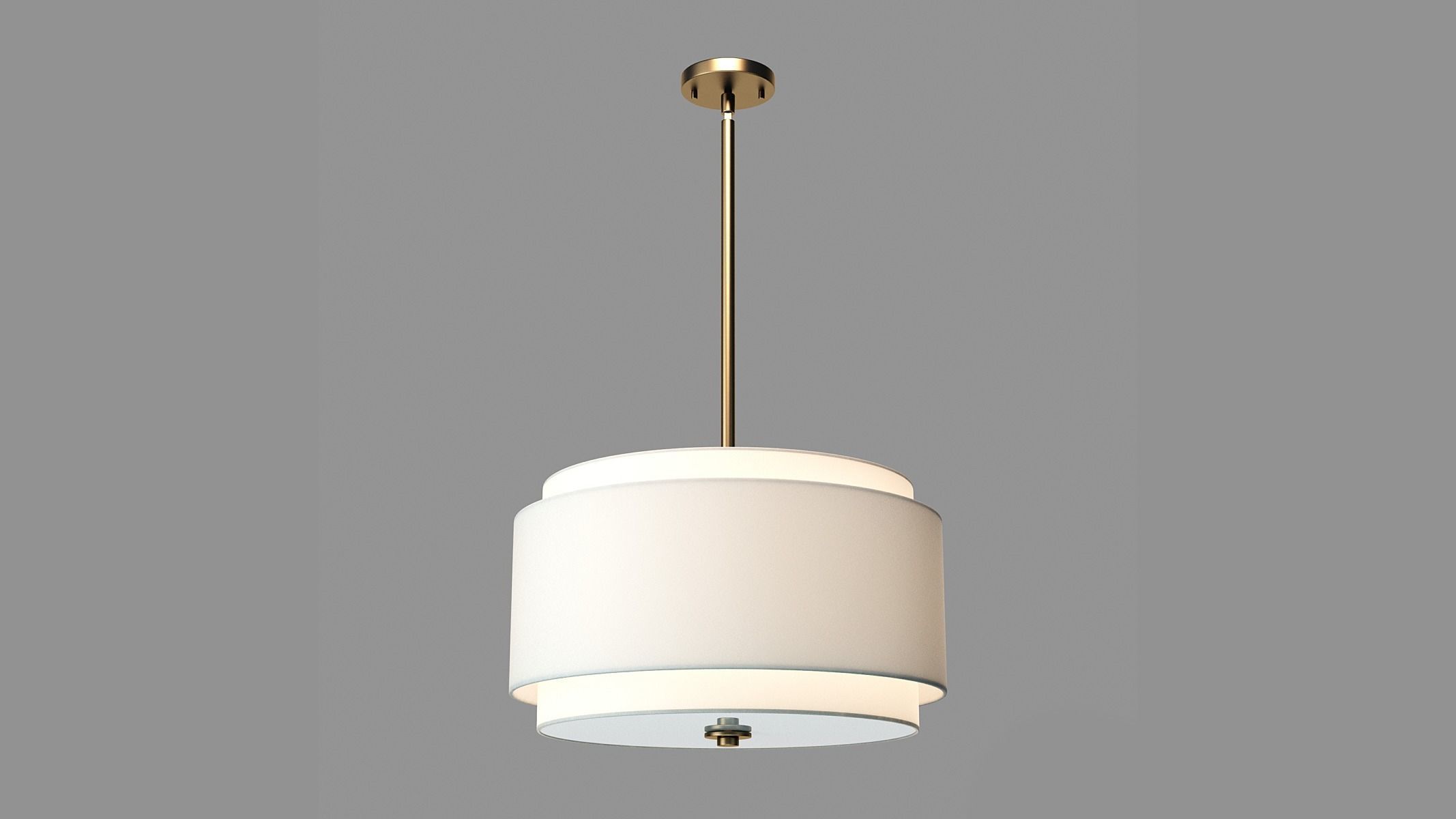 Amia 4 - Light Drum Chandelier 3D model_1