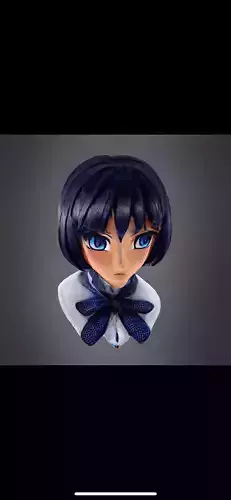 Anime girl bust