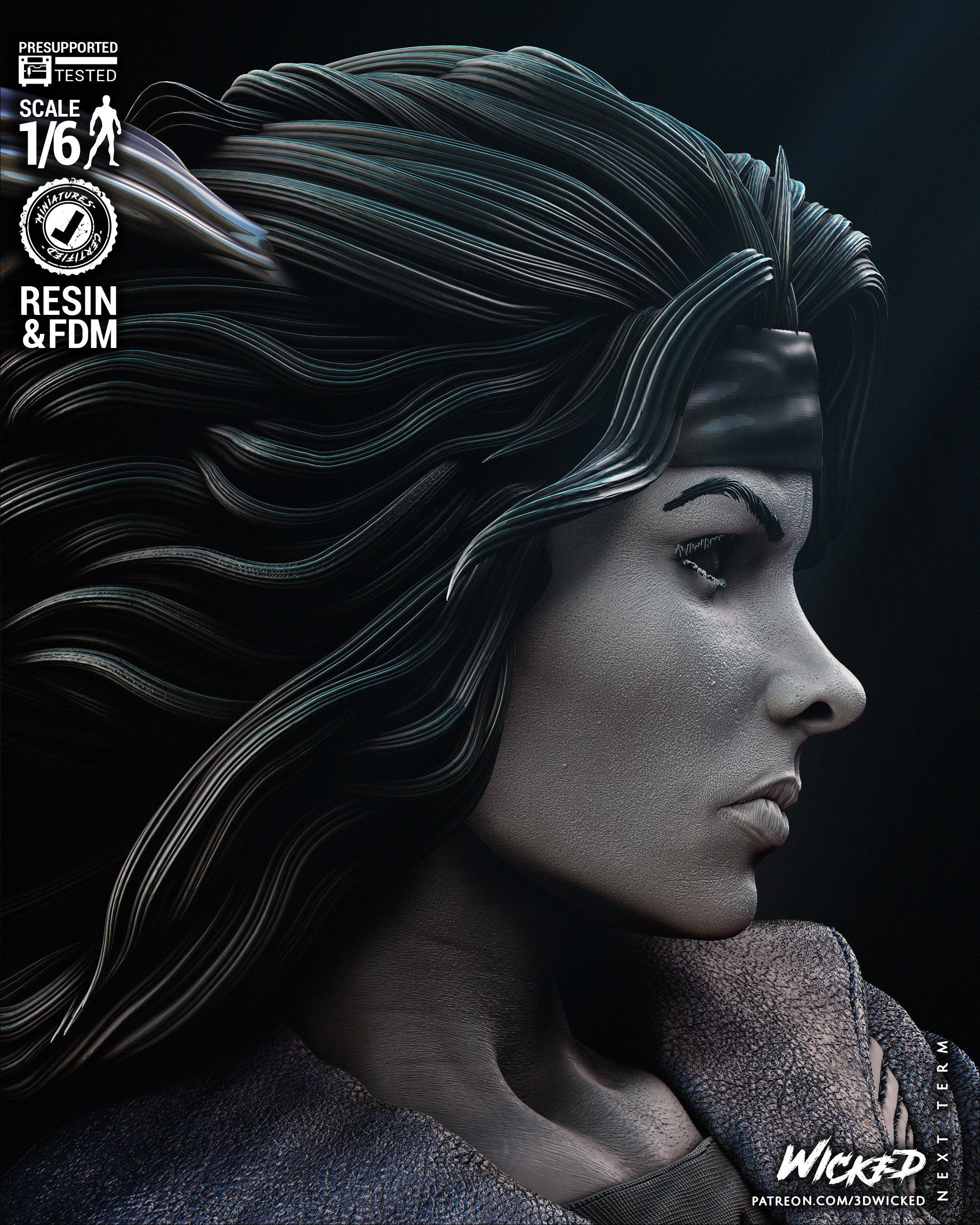 Wicked Marvel Pestilence Sculpture Tested for 3D printing 3D print model_59