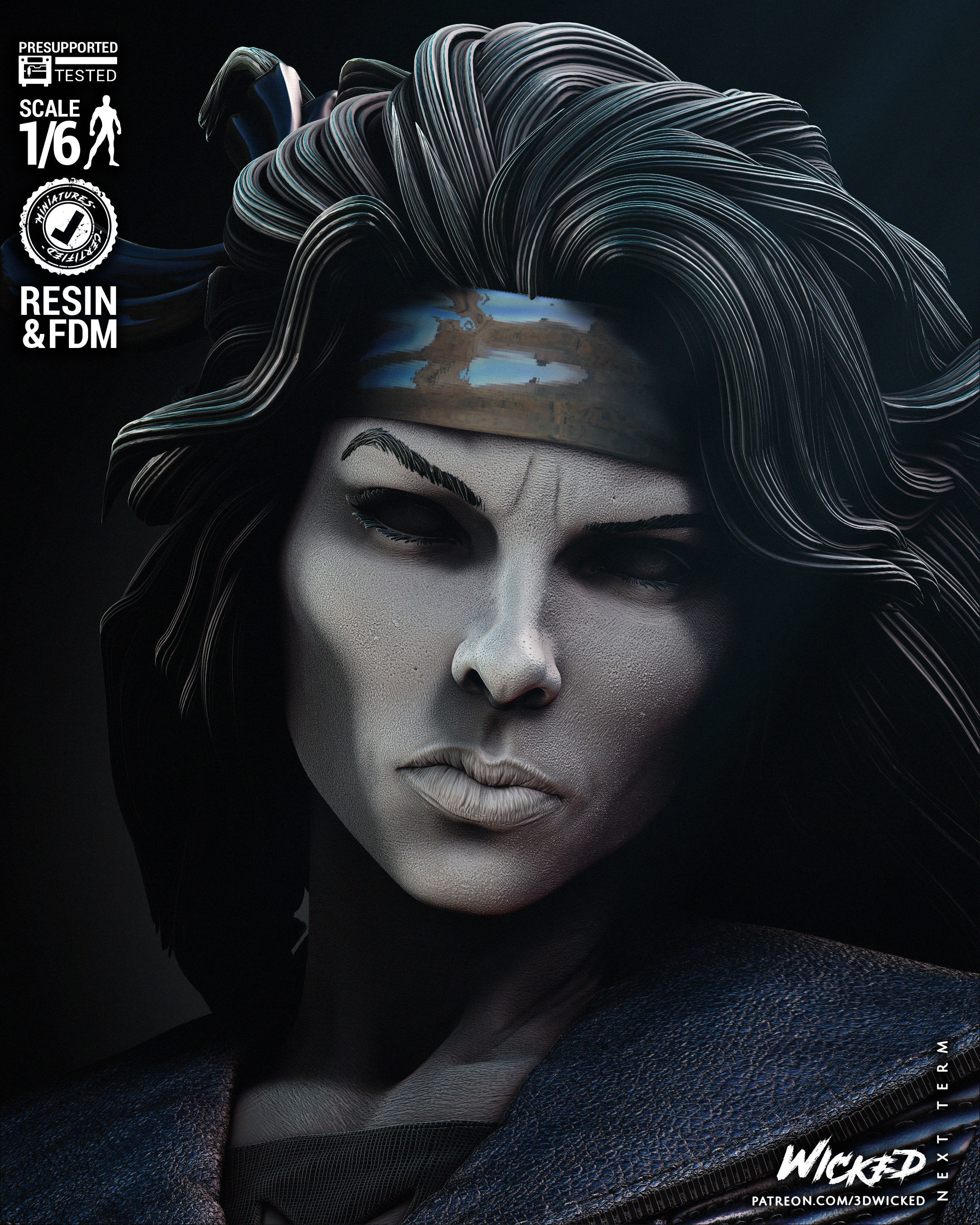 Wicked Marvel Pestilence Sculpture Tested for 3D printing 3D print model_51