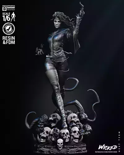 Wicked Marvel Pestilence Sculpture Tested for 3D printing 3D print model Wicked Marvel Pestilence Sculpture Tested for 3D printing 3D print model