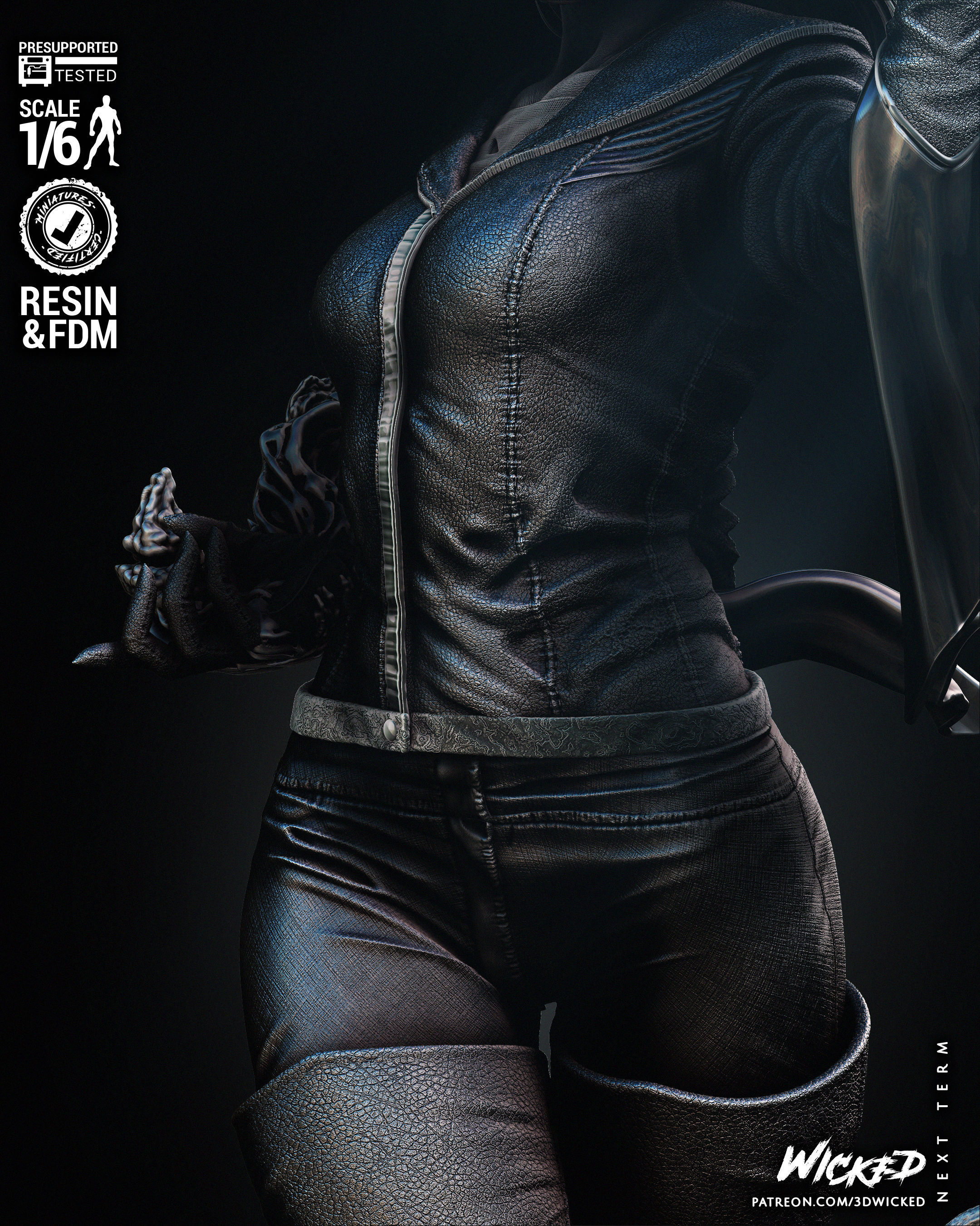 Wicked Marvel Pestilence Sculpture Tested for 3D printing 3D print model_32