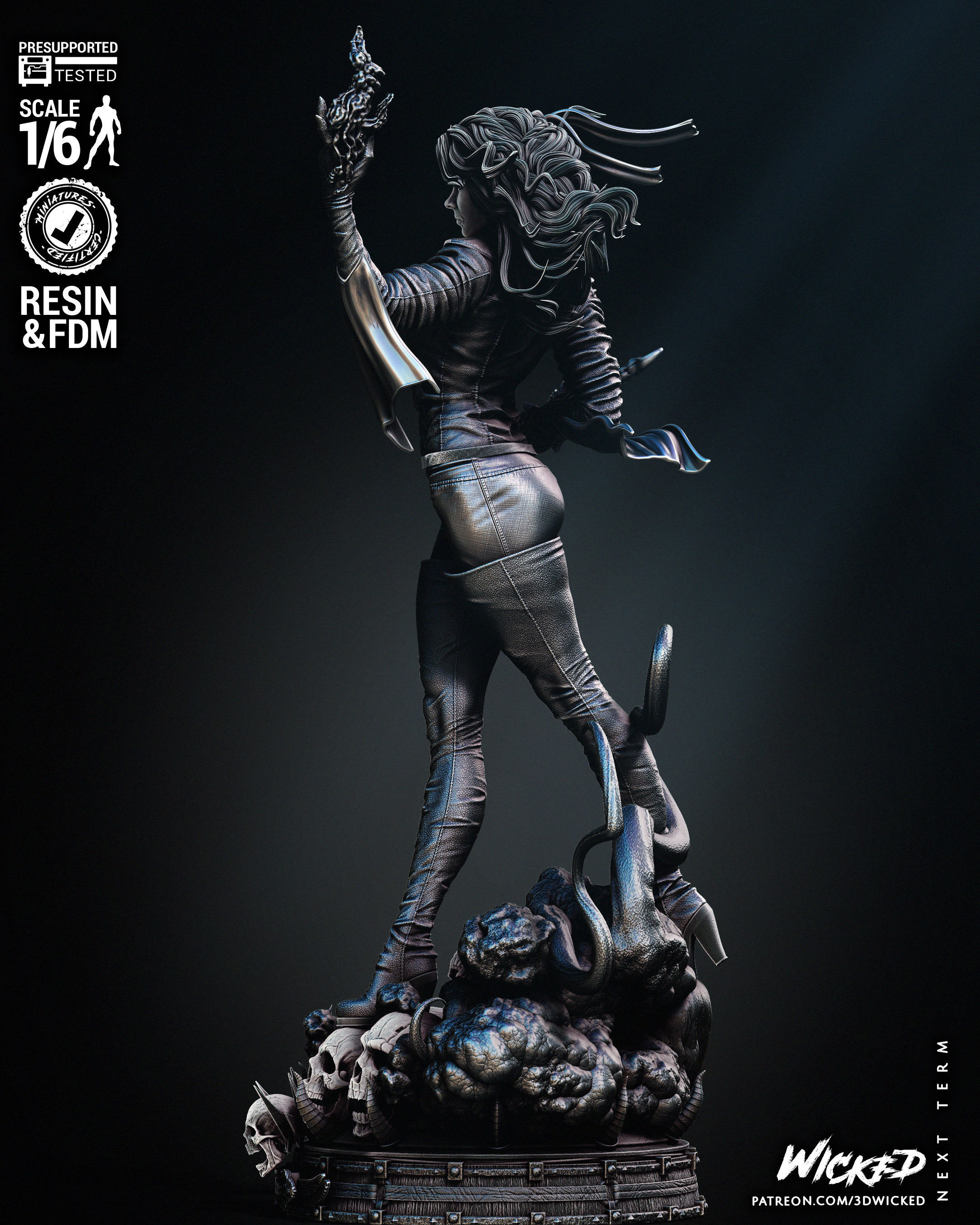 Wicked Marvel Pestilence Sculpture Tested for 3D printing 3D print model_5