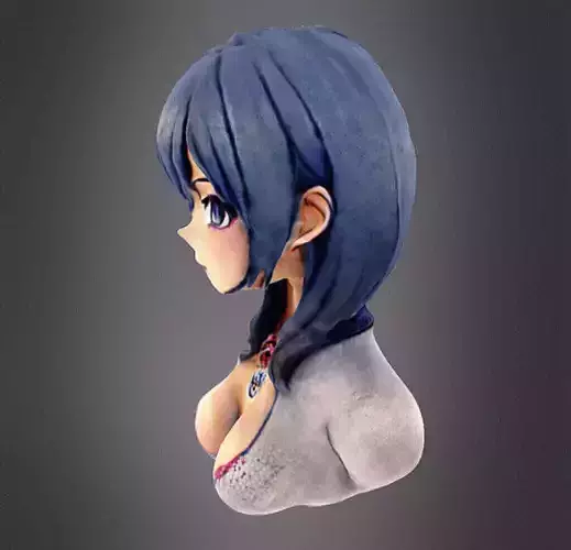 Sexy anime girl bust