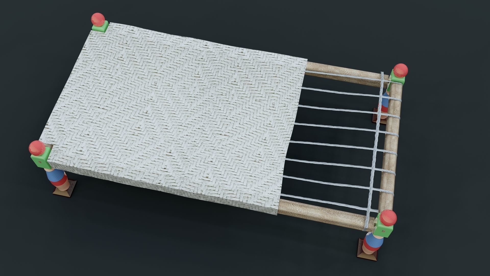 Desi BED Low-poly 3D model_6