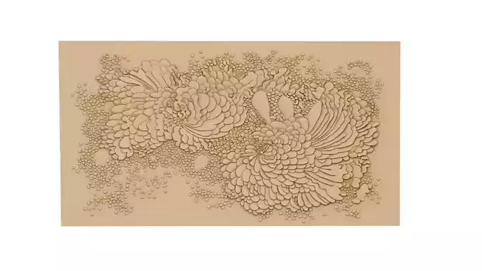 Modern decorative wall panel for cnc  01