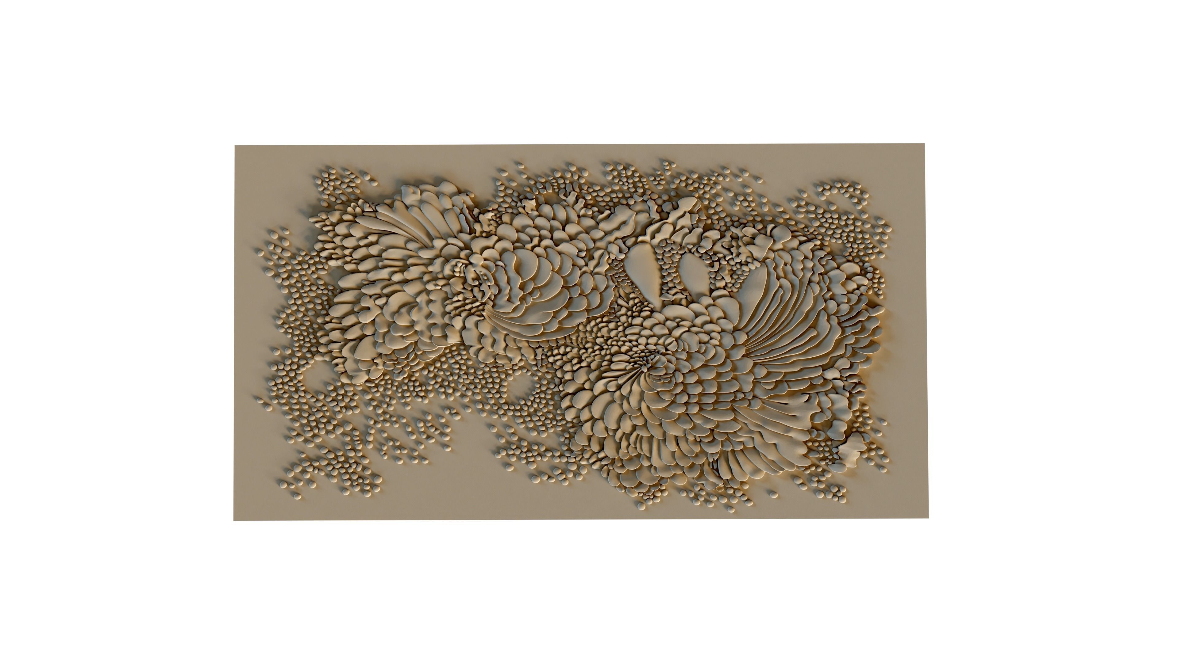 Modern decorative wall panel for cnc 01 3D model_4