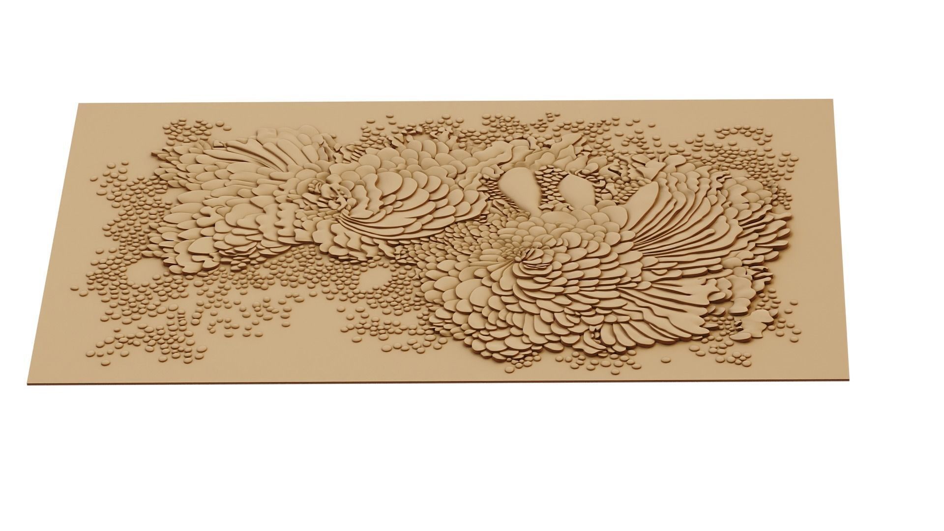 Modern decorative wall panel for cnc 01 3D model_3