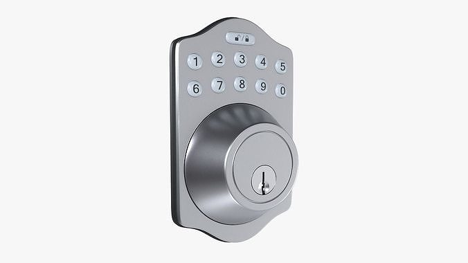 Electrical Door Lock with a Keypad 3D model