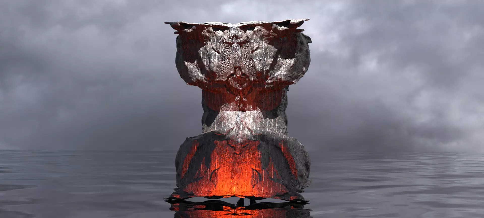 Hourglass Rune Shard Stone  3D model_0