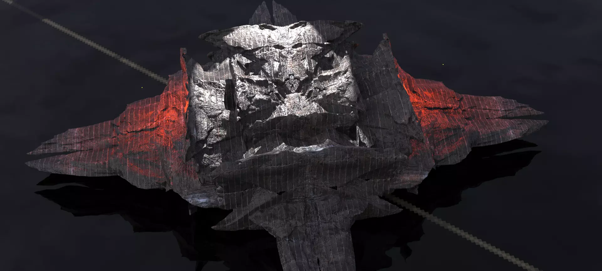 Viking Rune Stone rock 2 3D model_0