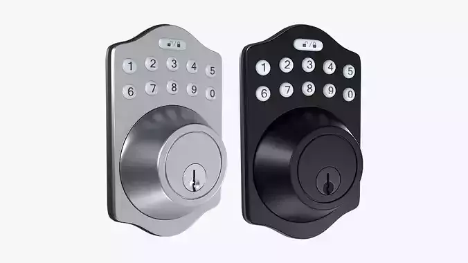 Electrical Door Lock Collection 3D model