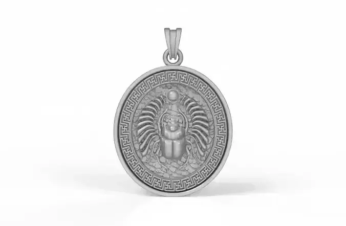 Scarab Pendant Necklace