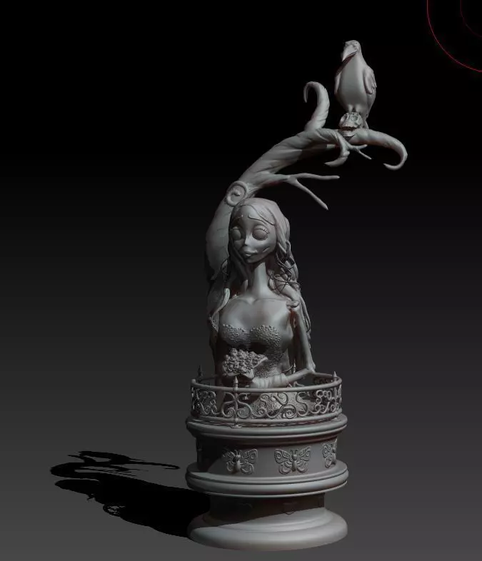 CORPSE BRIDE BUST 3D print model