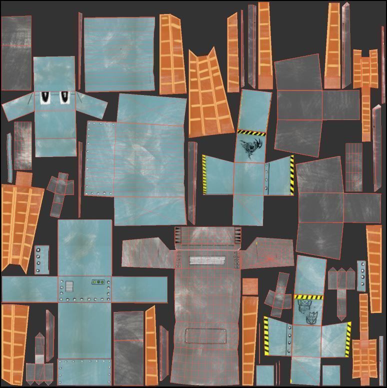 PAPER ROBOT TOY Low-poly 3D model_13