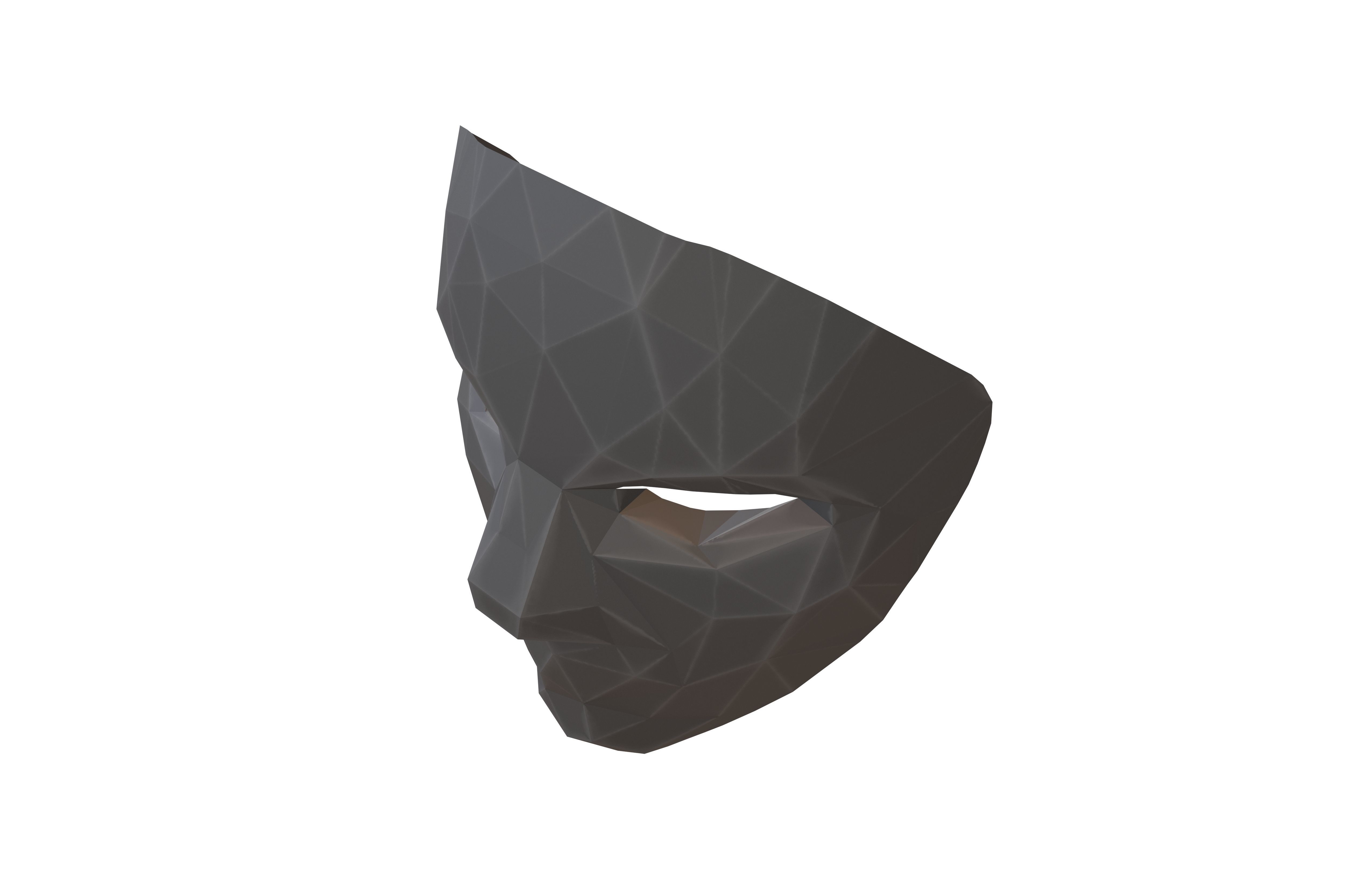 Styled Cosplay Mask V2 002 Low-poly 3D model_2