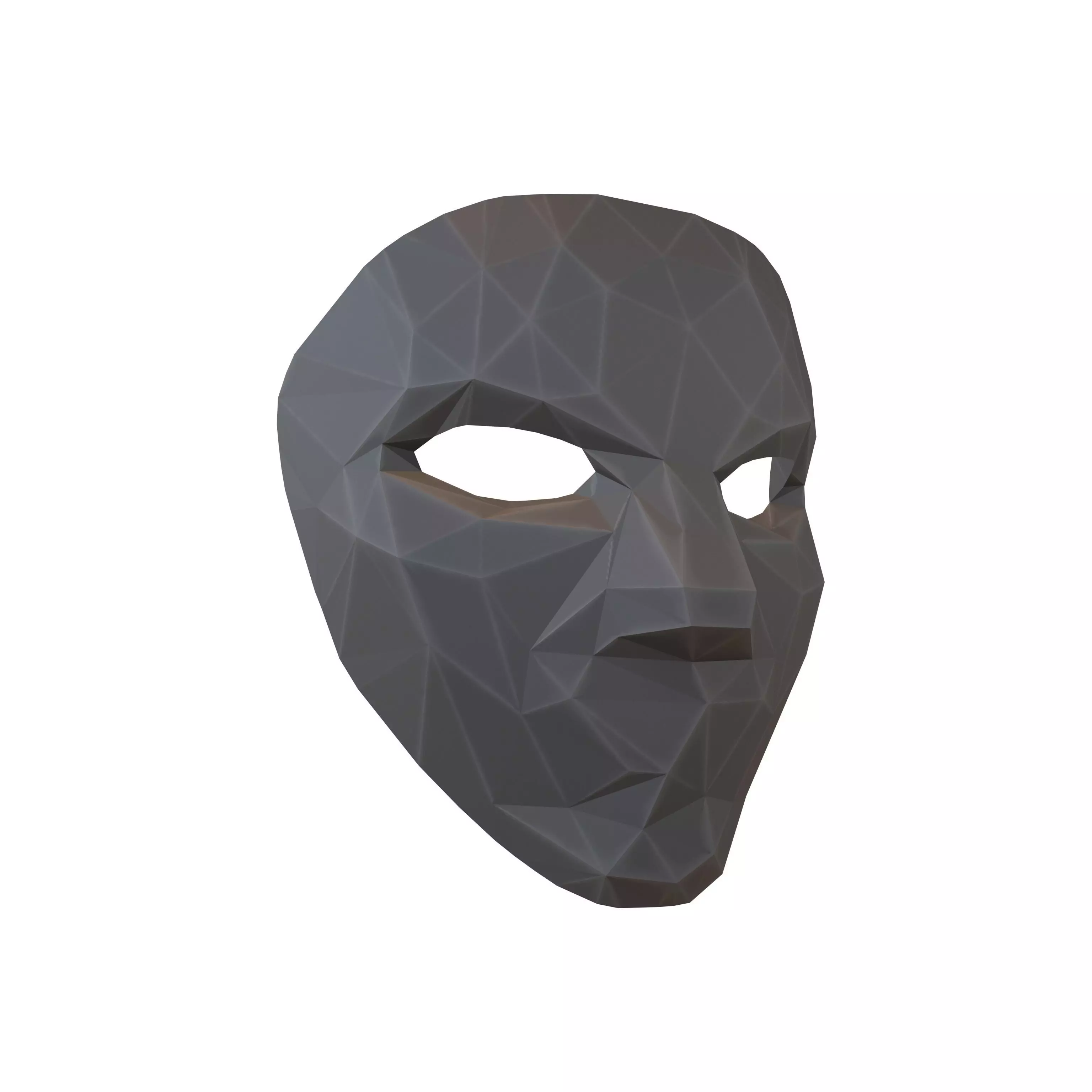 Styled Cosplay Mask V2 002 Low-poly 3D model_0
