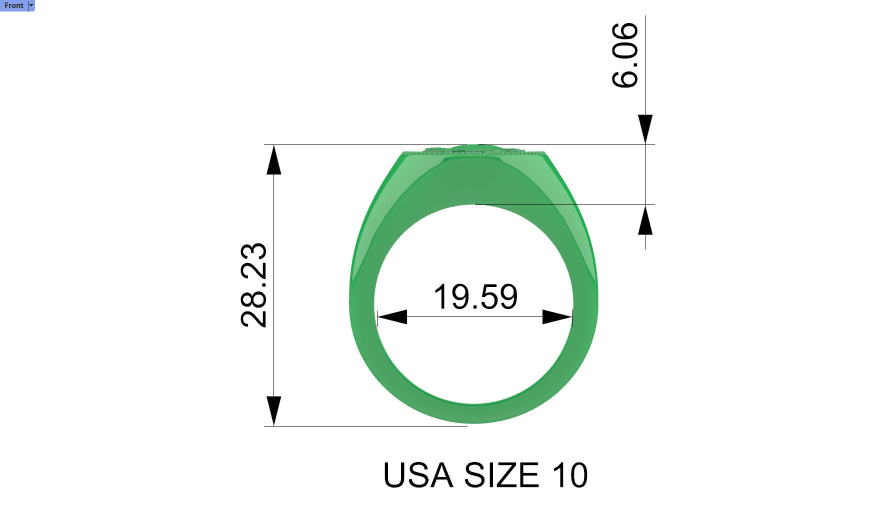 UNITED STATES MARINE CORPS MENS SIGNET FASHION RING JEWELRY 3D print model_5
