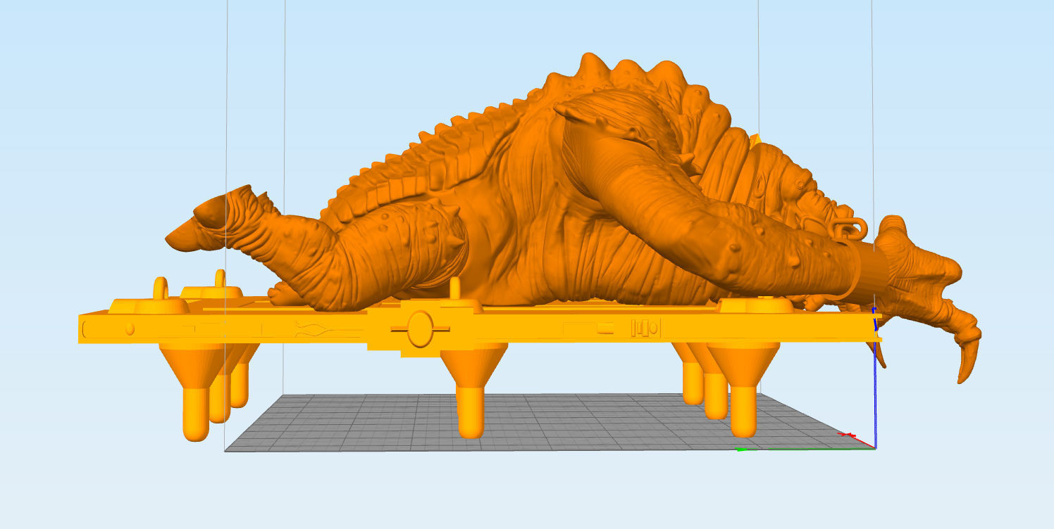 BOBA RANCOR   speeder RANCOR  Keeper  star wars for 3 75 inch   3D print model_3