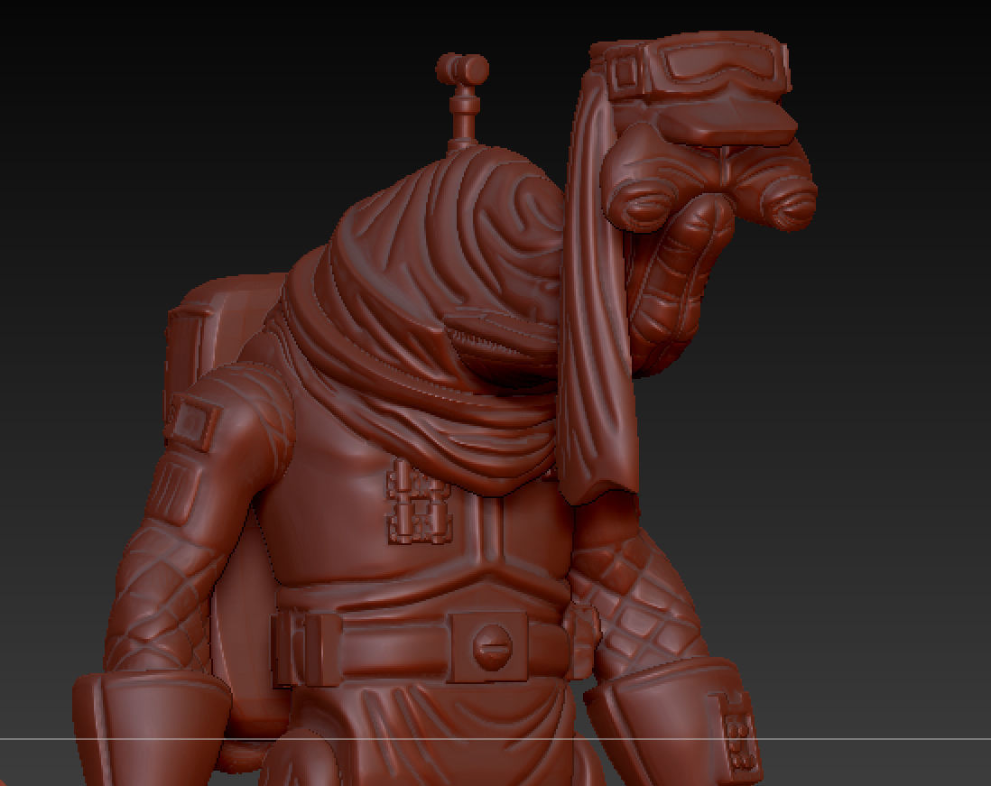 ithorian  HOTH soldier star wars 3 75 and 6 inch 3D print model_10