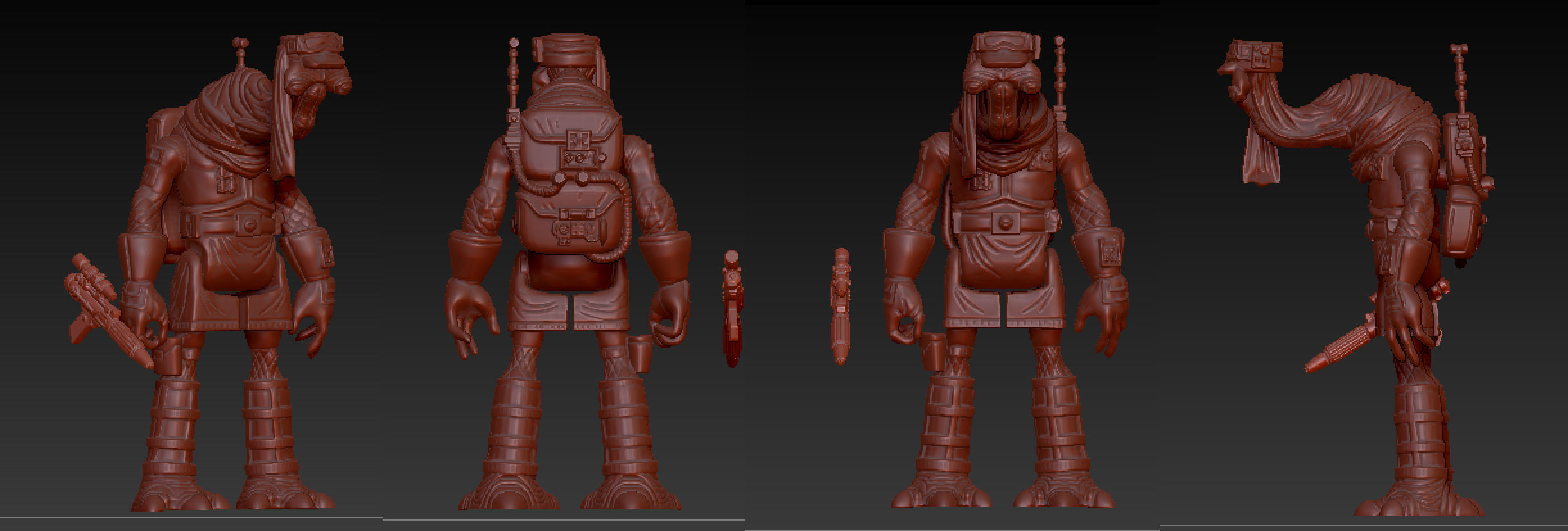 ithorian  HOTH soldier star wars 3 75 and 6 inch 3D print model_9