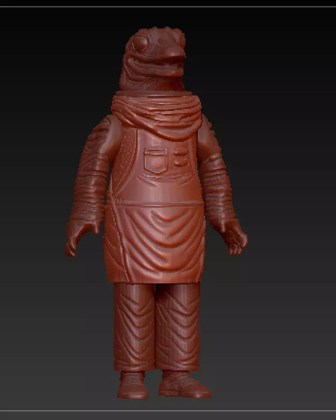 star wars mandaloran FrogMan for 3 75 inch 3D print model_0