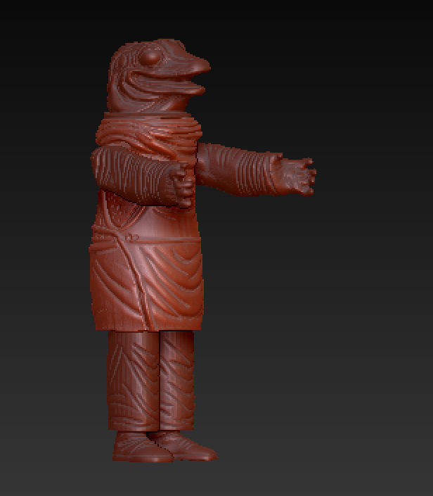 star wars mandaloran FrogMan for 3 75 inch 3D print model_2