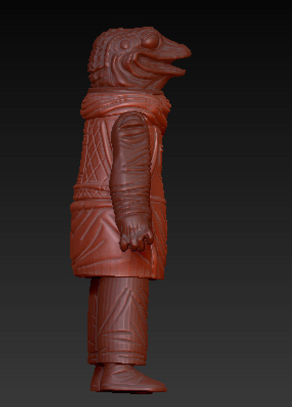 star wars mandaloran FrogMan for 3 75 inch 3D print model_1