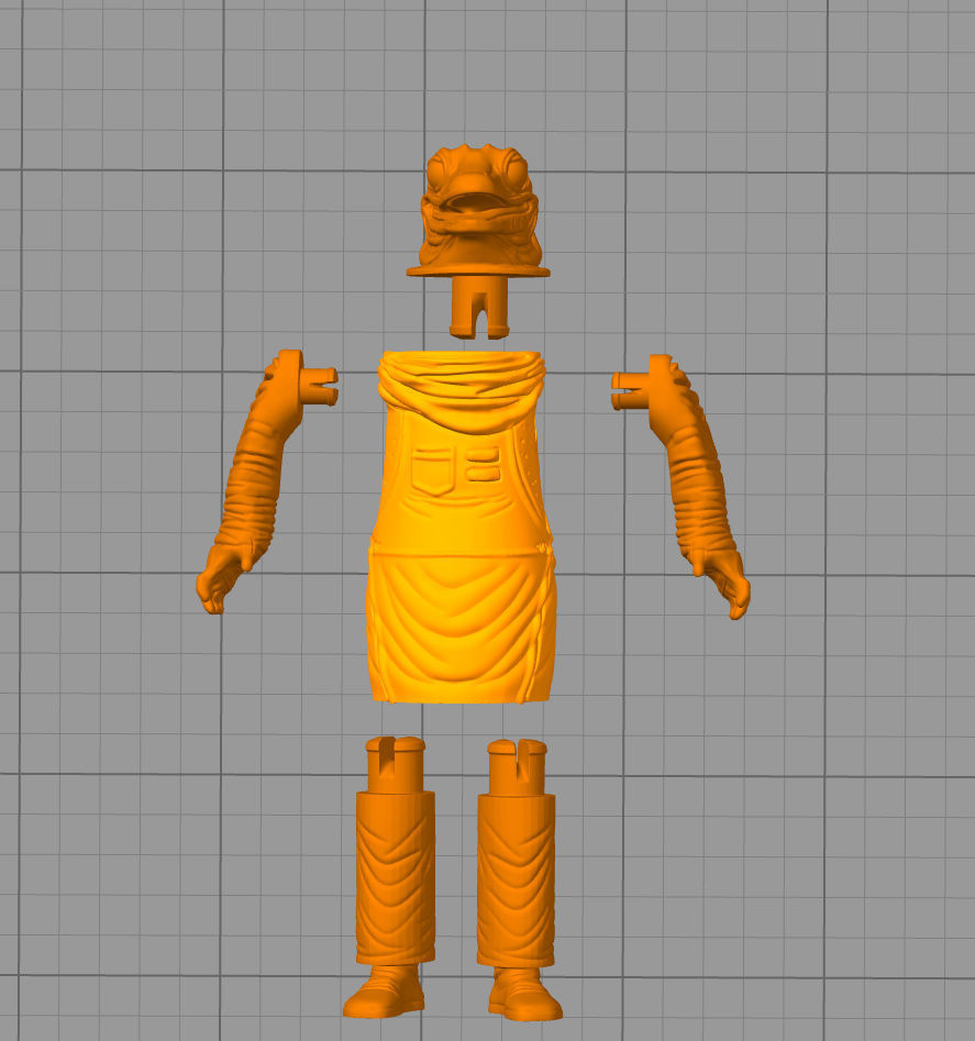 star wars mandaloran FrogMan for 3 75 inch 3D print model_3