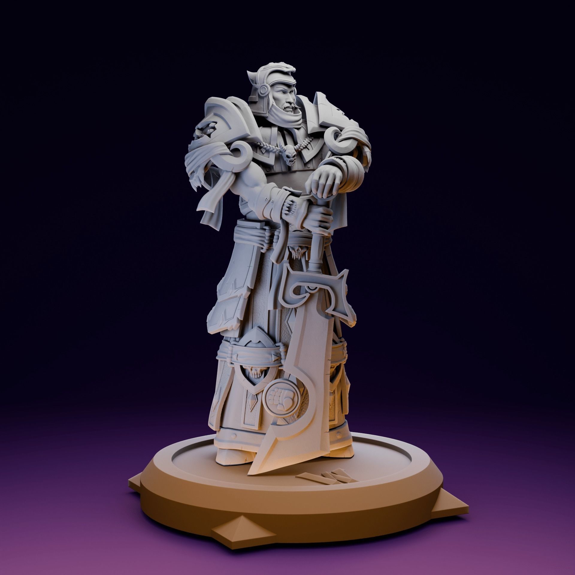 Highlord Tirion Fordring - World of Warcraft 3D print model_6