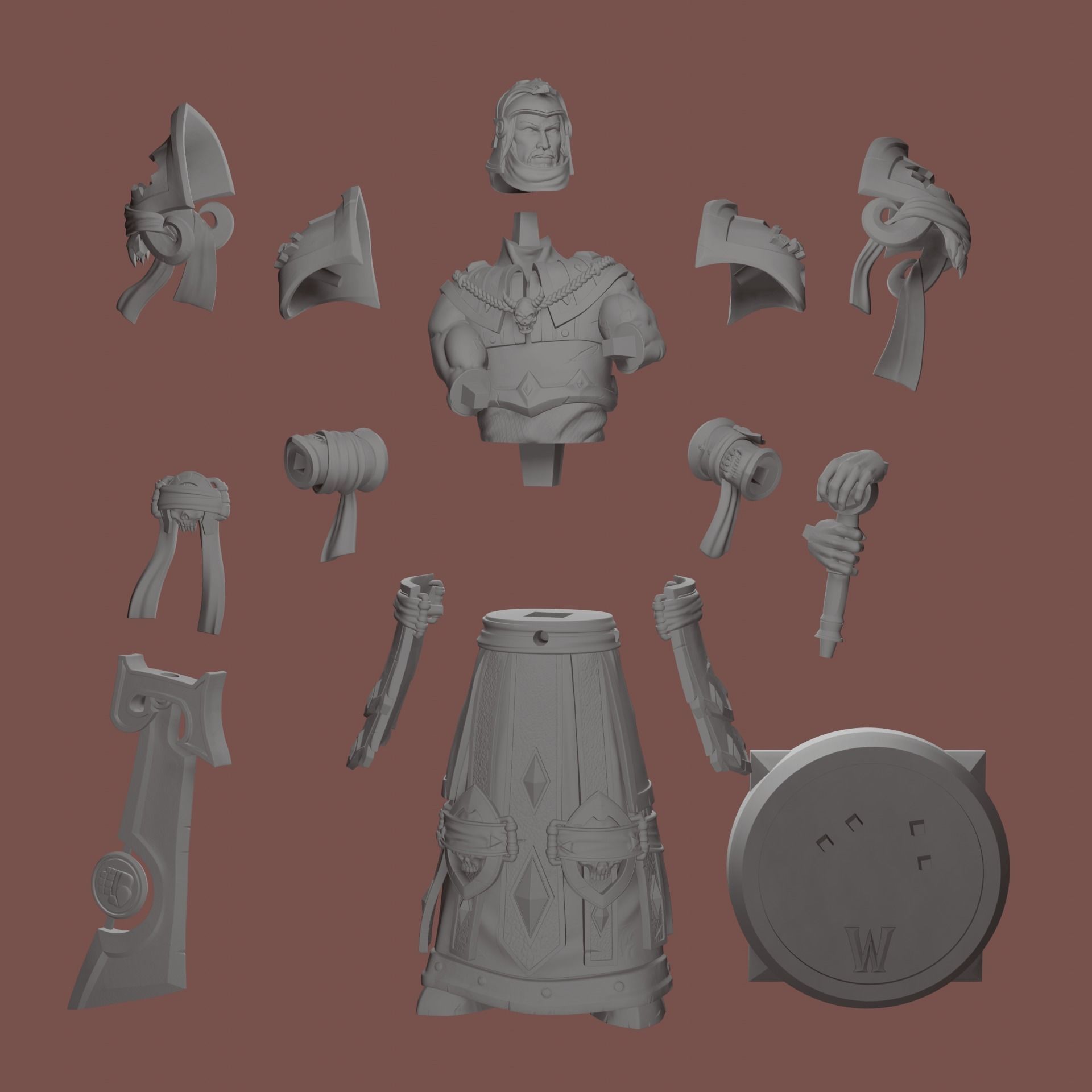 Highlord Tirion Fordring - World of Warcraft 3D print model_7