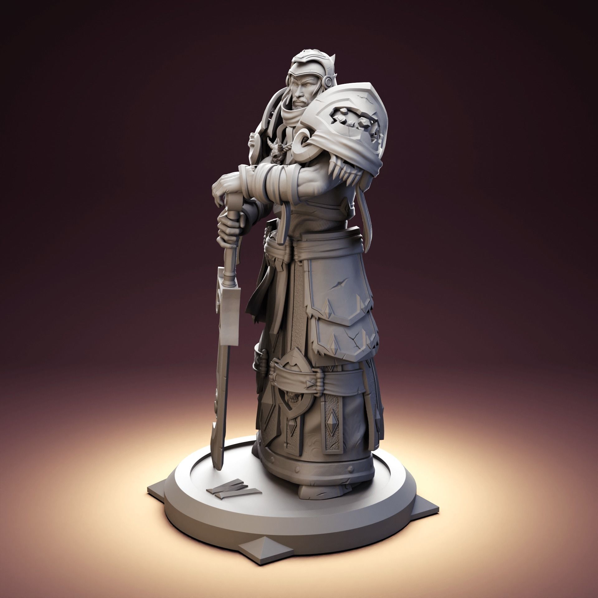 Highlord Tirion Fordring - World of Warcraft 3D print model_1
