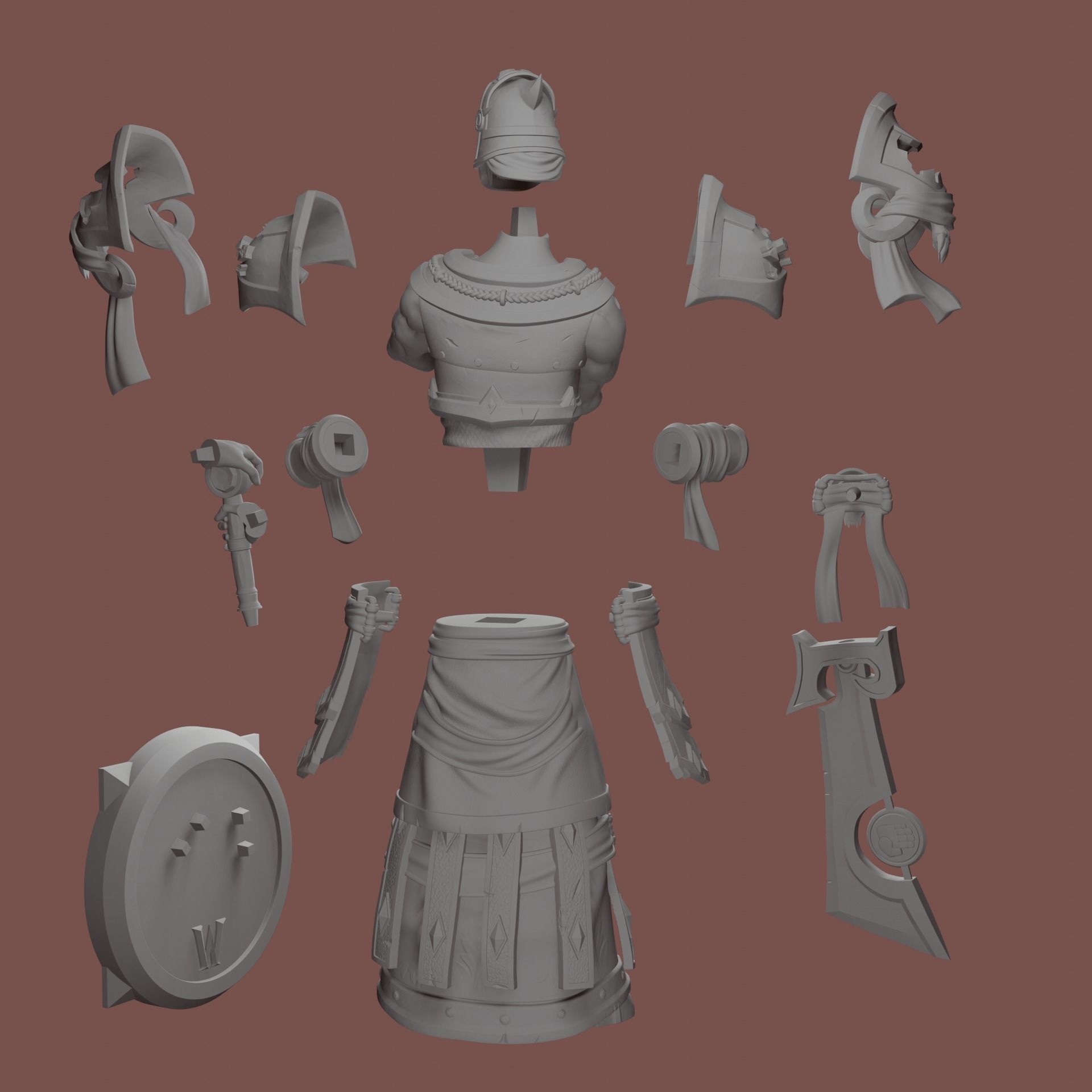 Highlord Tirion Fordring - World of Warcraft 3D print model_8