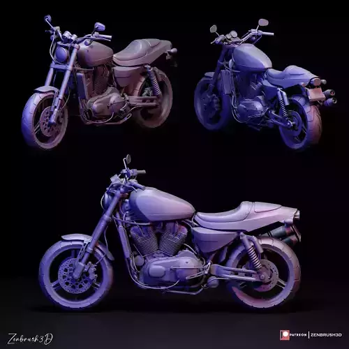 MOTORCYCLE - HARLEY DAVIDSON XR 3D print model