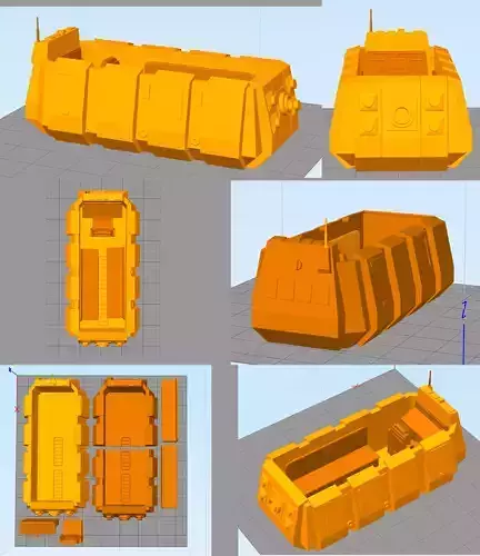 HOTH REBEL TROOP TRANSPORT  star wars 3 75 and 6 inch 3D print model