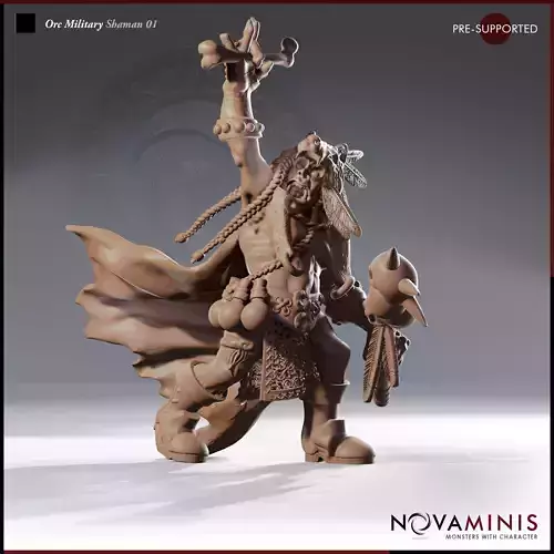 Orc Military Shaman 01 3D print model