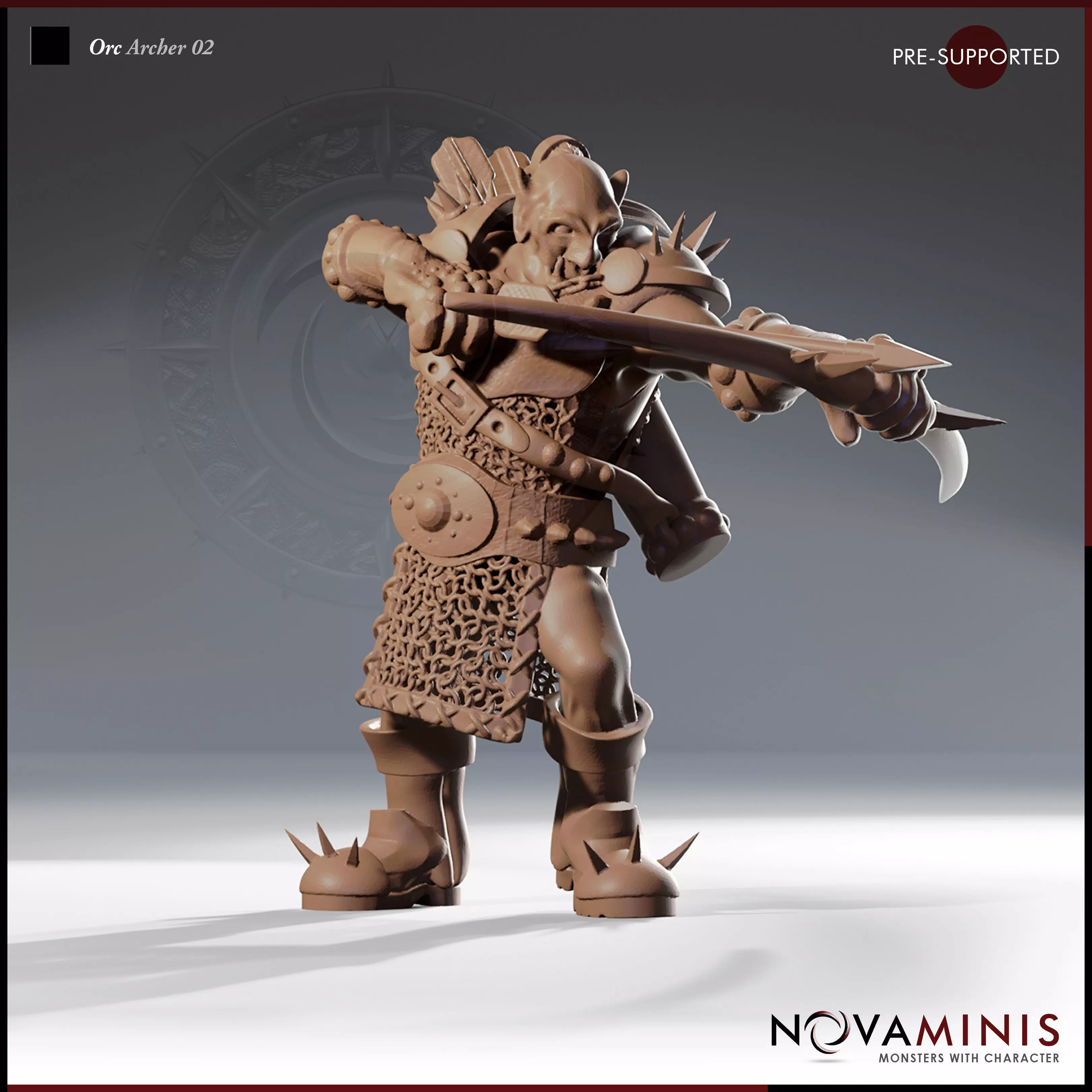 Orc Archer 02 3D print model_0