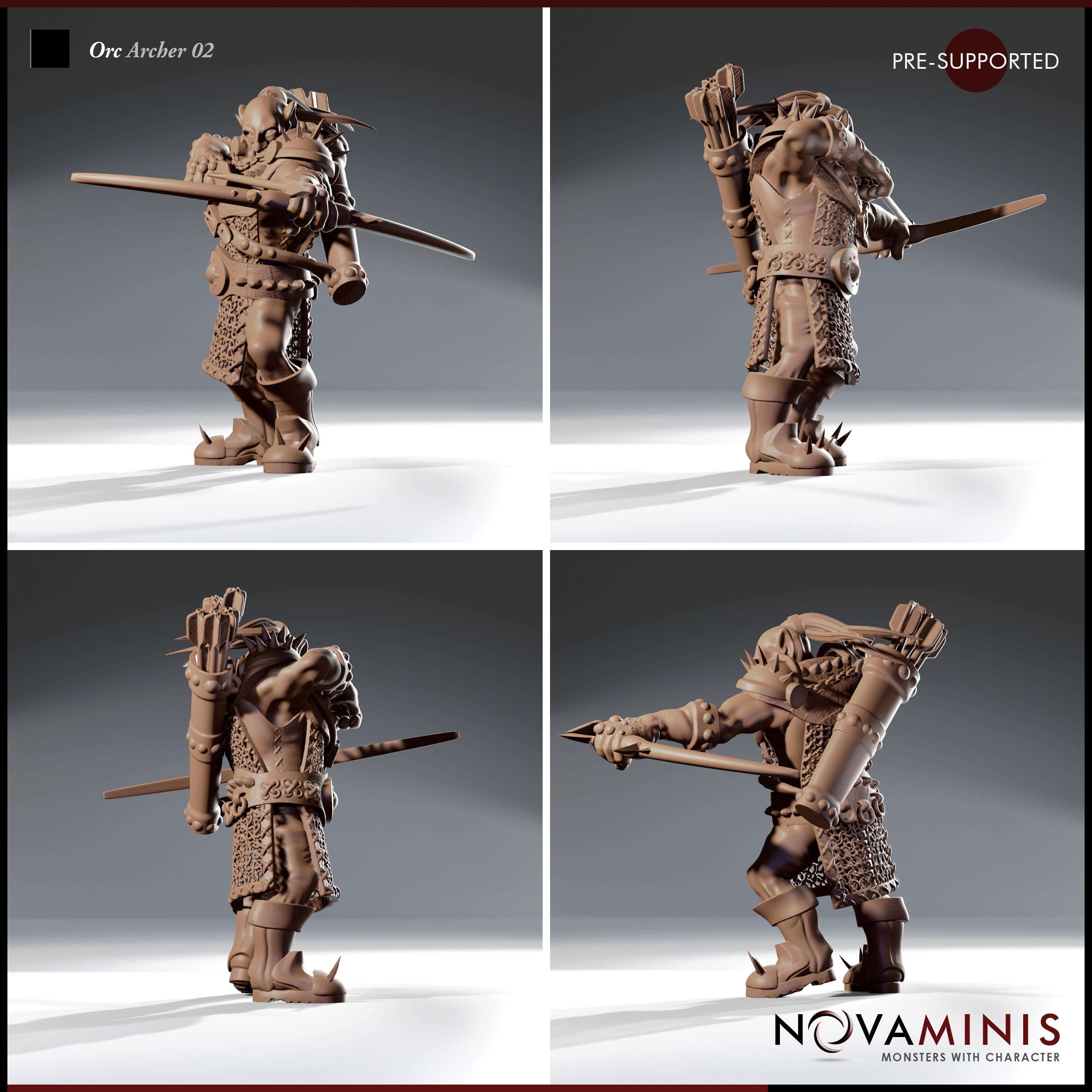 Orc Archer 02 3D print model_2