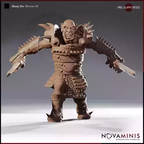 Heavy Orc Warrior 05 3D print model