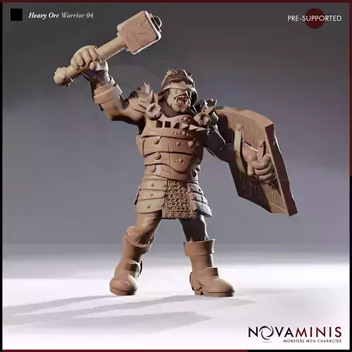 Heavy Orc Warrior 04 3D print model