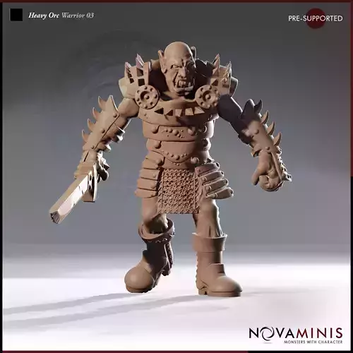 Heavy Orc Warrior 03 3D print model