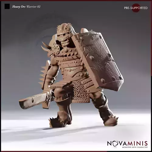 Heavy Orc Warrior 02 3D print model