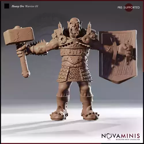 Heavy Orc Warrior 01 3D print model