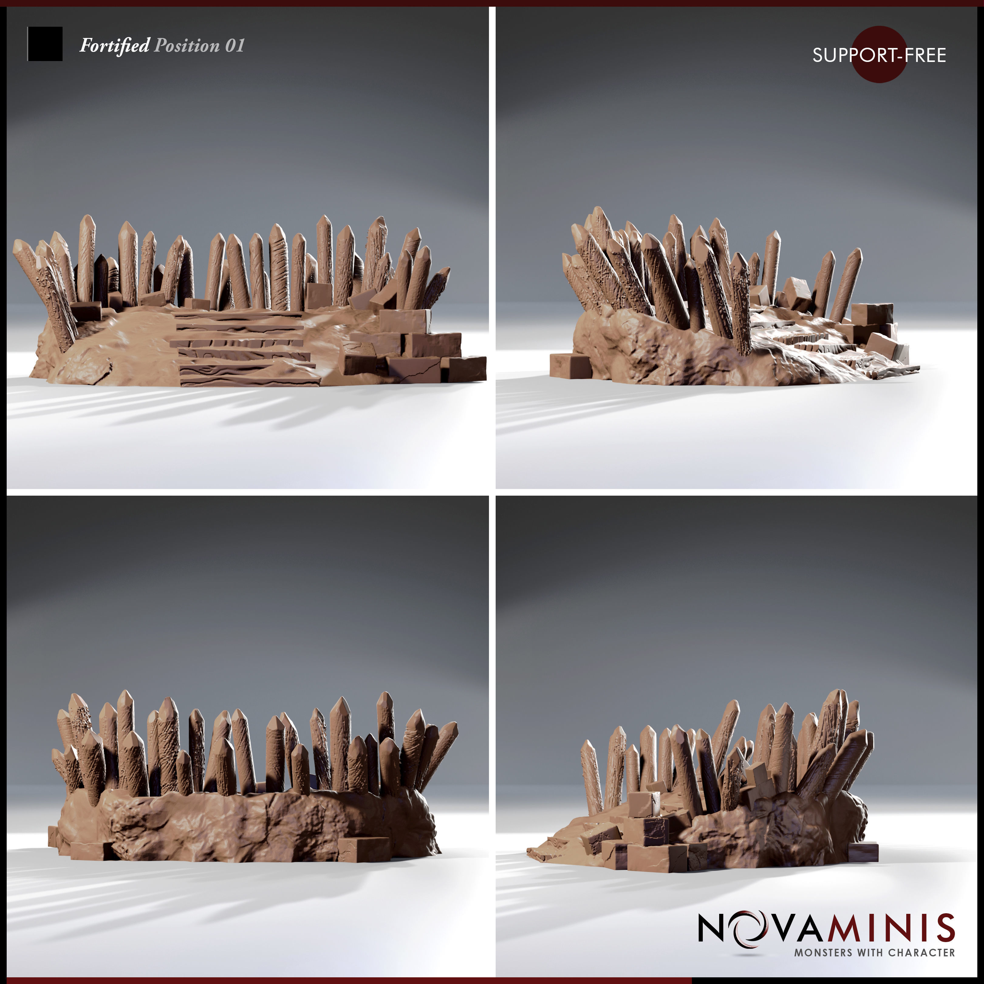 Fortified Position 01 3D print model_2