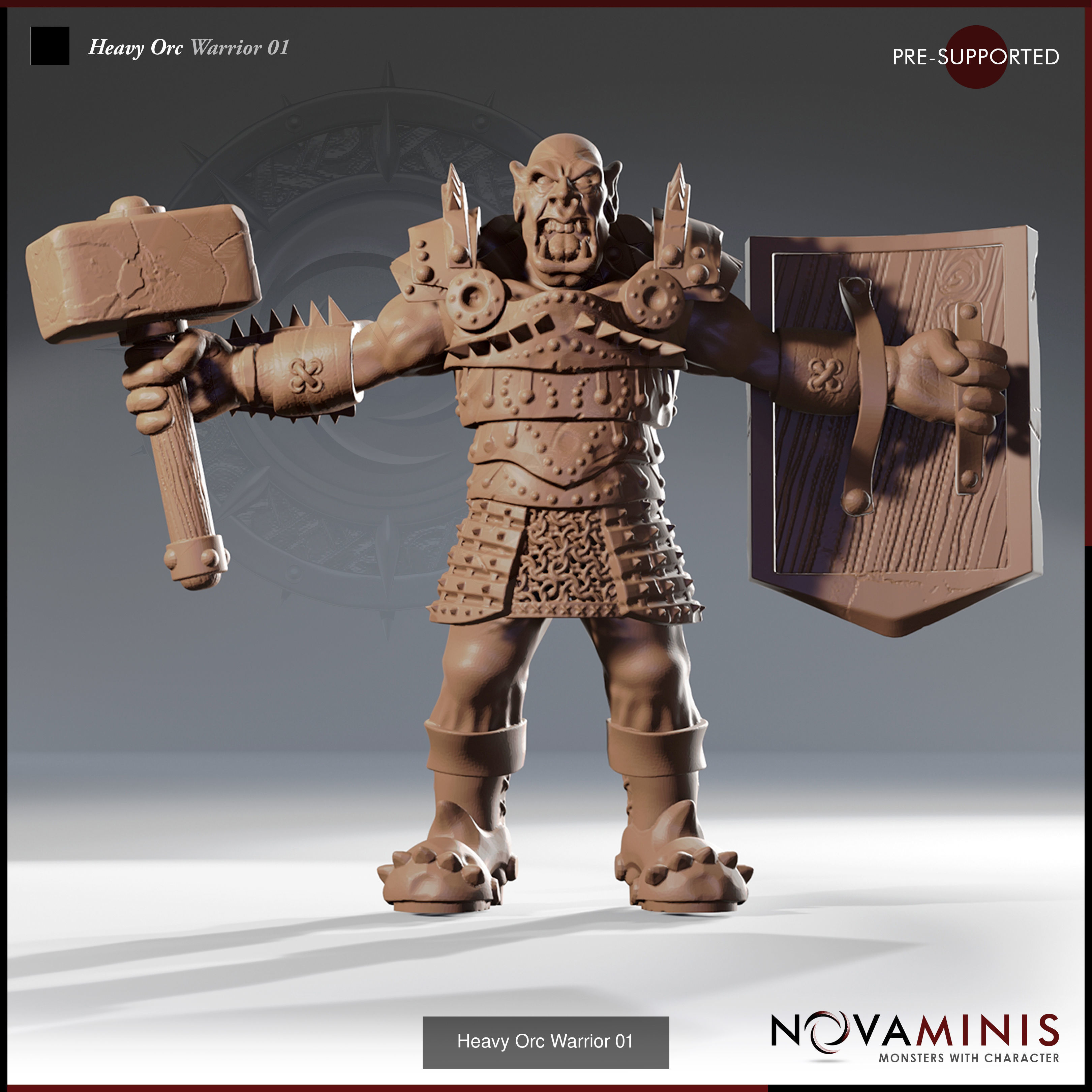 Orc Heavy Sentry Squad - The Iron Path 3D Model Collection_23